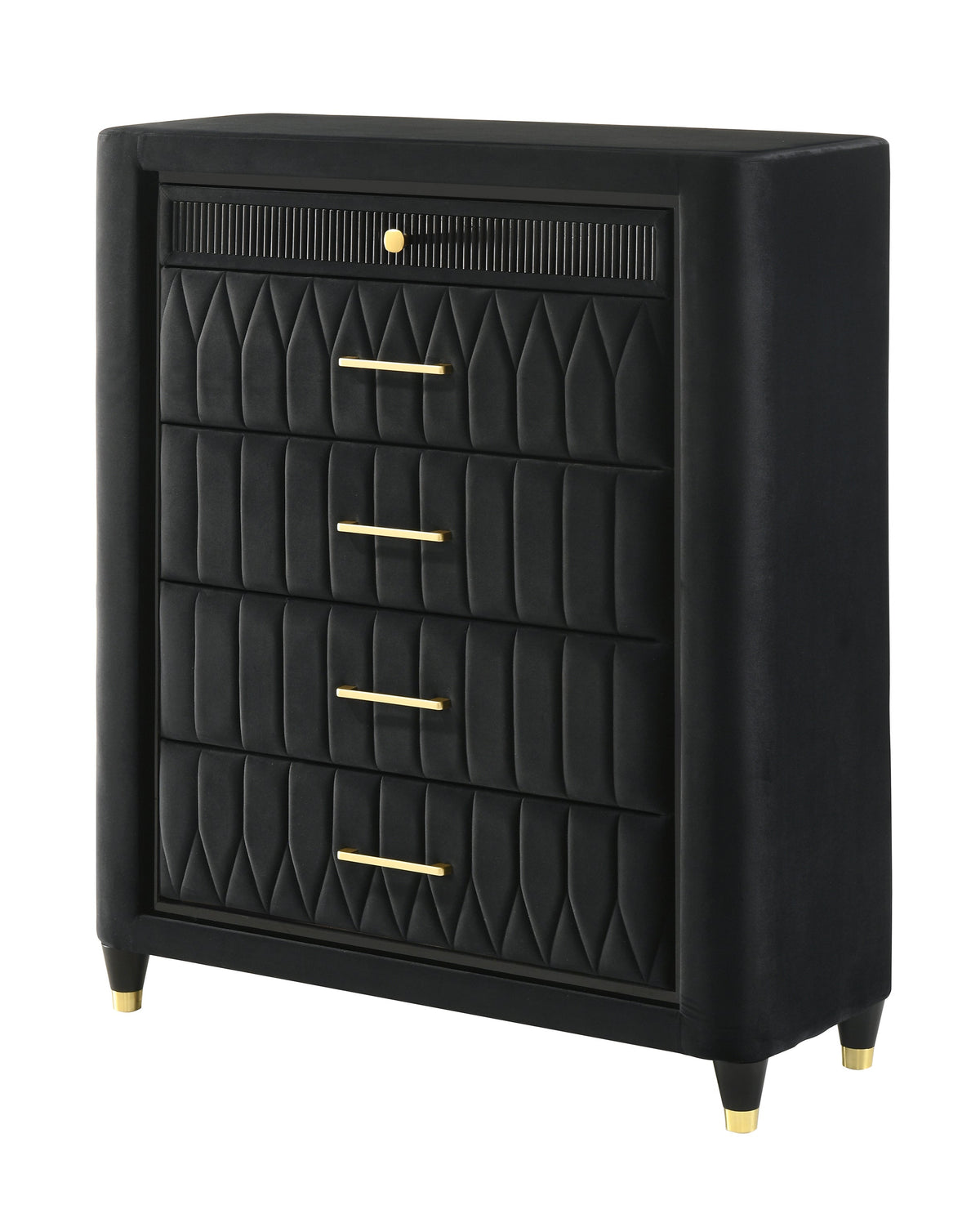 Valeria Black Chest by Crown Mark at Eve Furniture