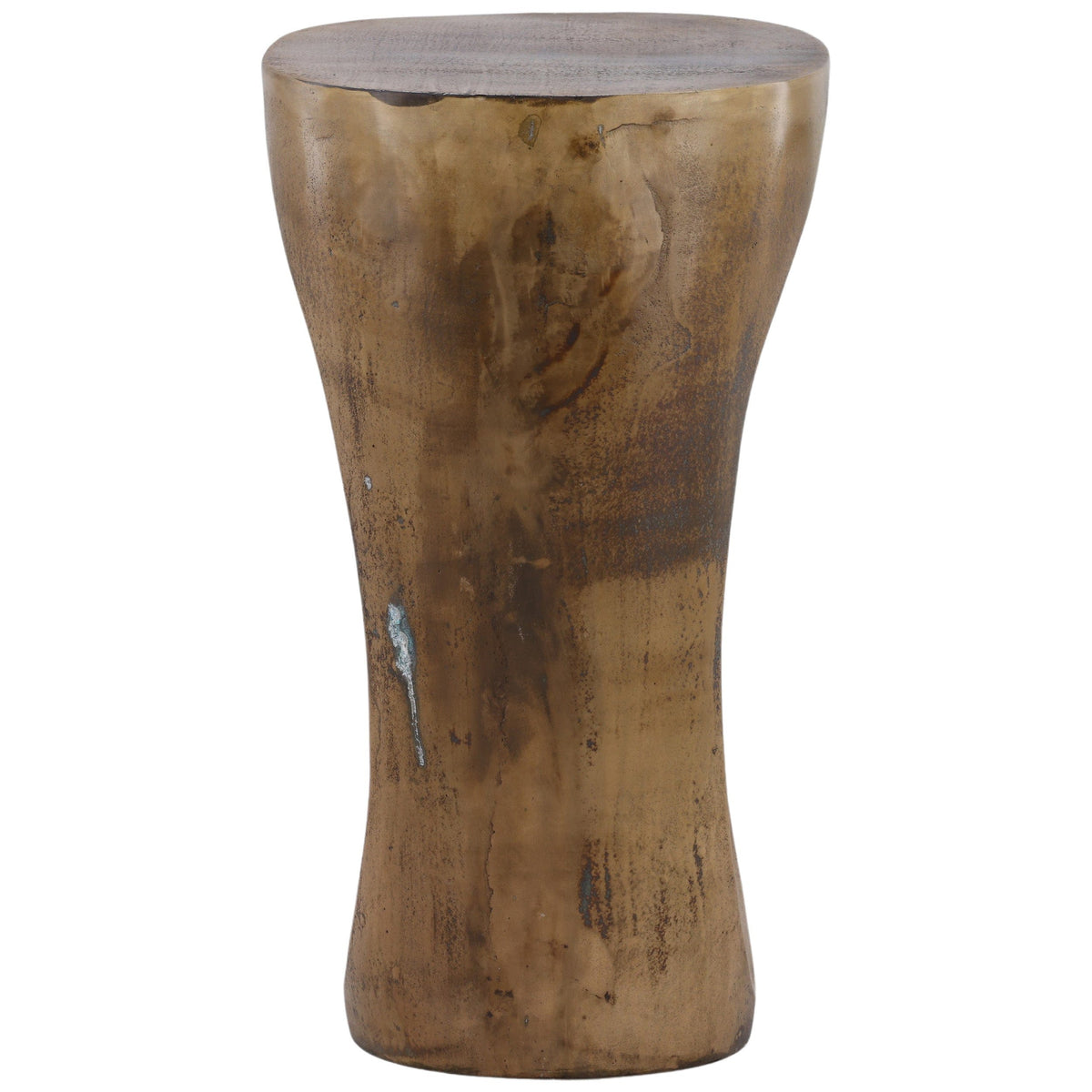 Valkyr Side Table, Antique Brass by Dovetail at Eve Furniture