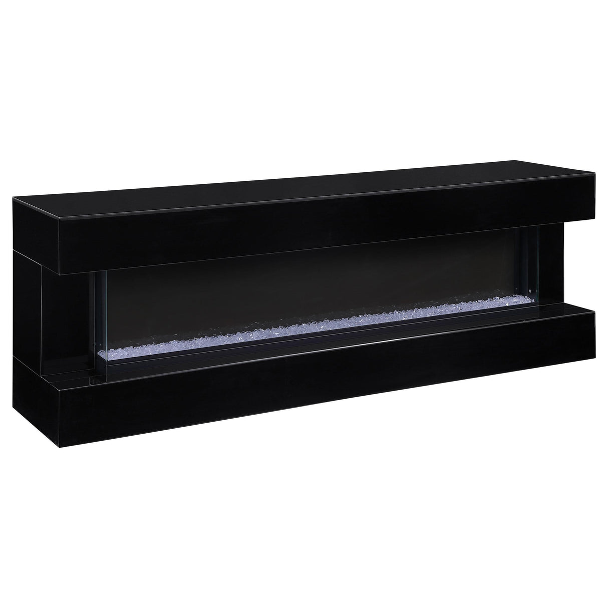 Vallerie Black 71" Electric Fireplace TV Stand by Coaster at Eve Furniture