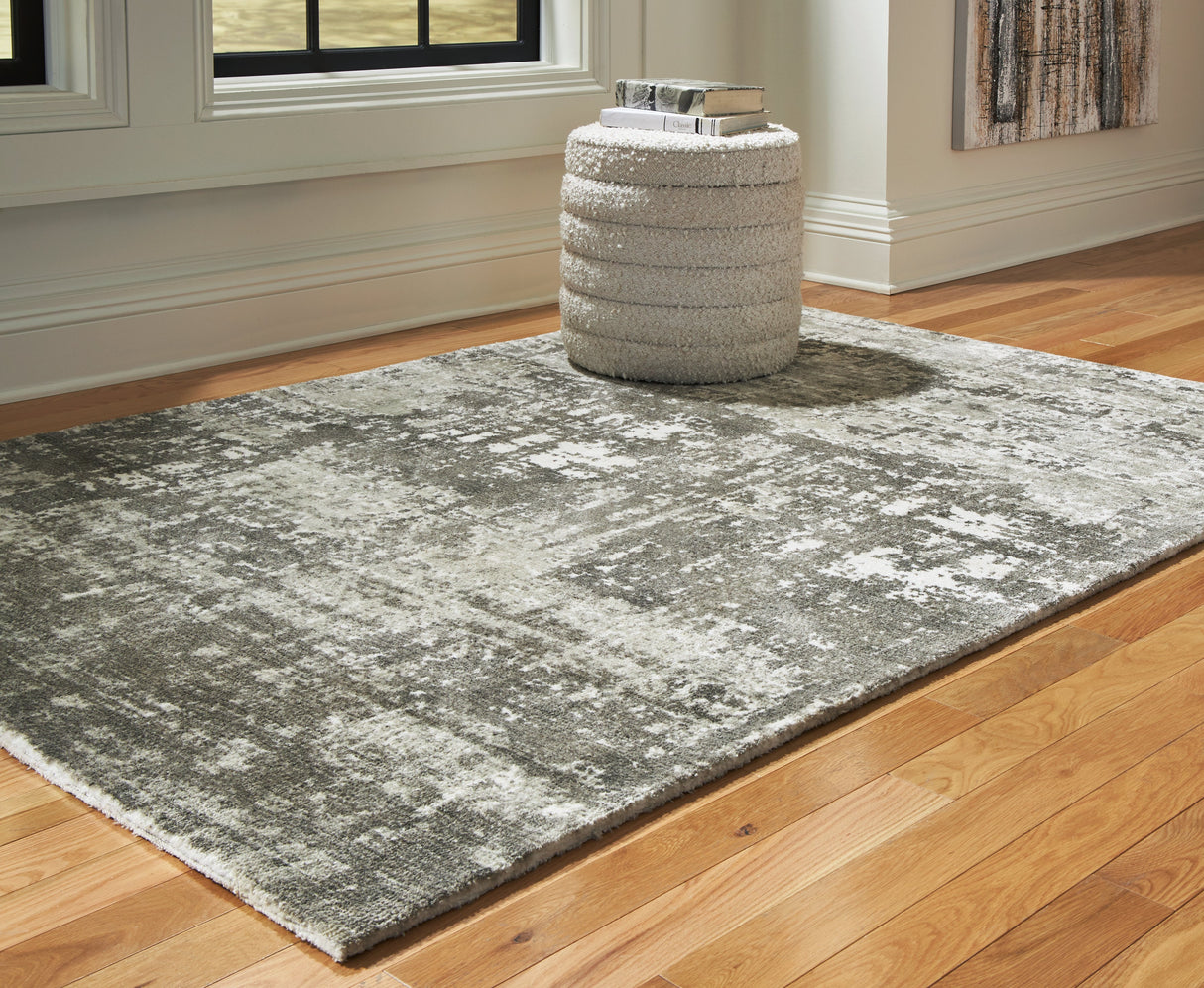 Valmontic Gray Medium Rug by Ashley at Eve Furniture
