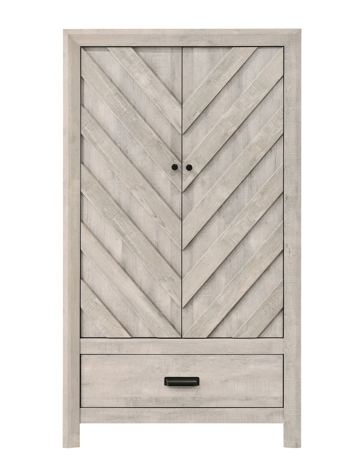 Valor Antique White Armoire by Crown Mark at Eve Furniture