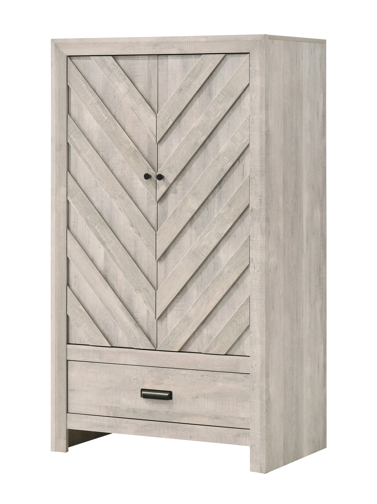 Valor Antique White Armoire by Crown Mark at Eve Furniture