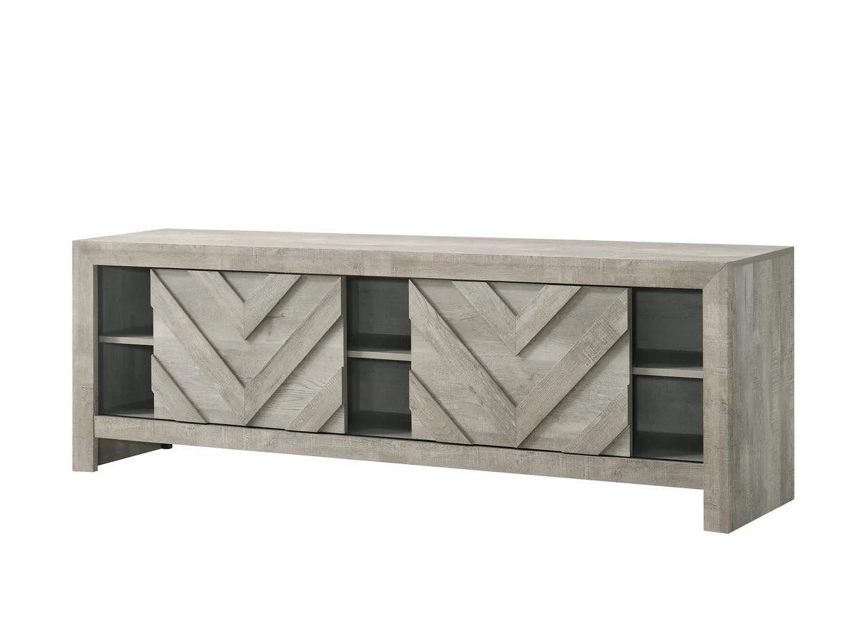 Valor Beige TV Stand by Crown Mark at Eve Furniture
