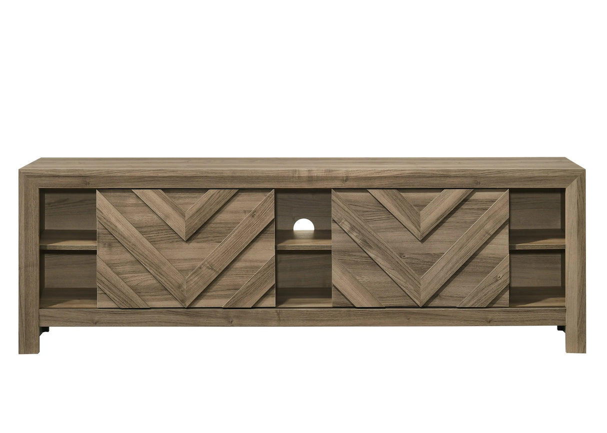 Valor Light Brown Tv Stand by Crown Mark at Eve Furniture