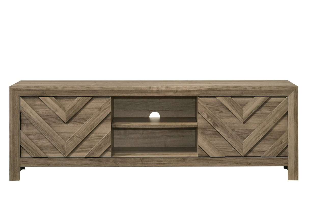 Valor Light Brown Tv Stand by Crown Mark at Eve Furniture