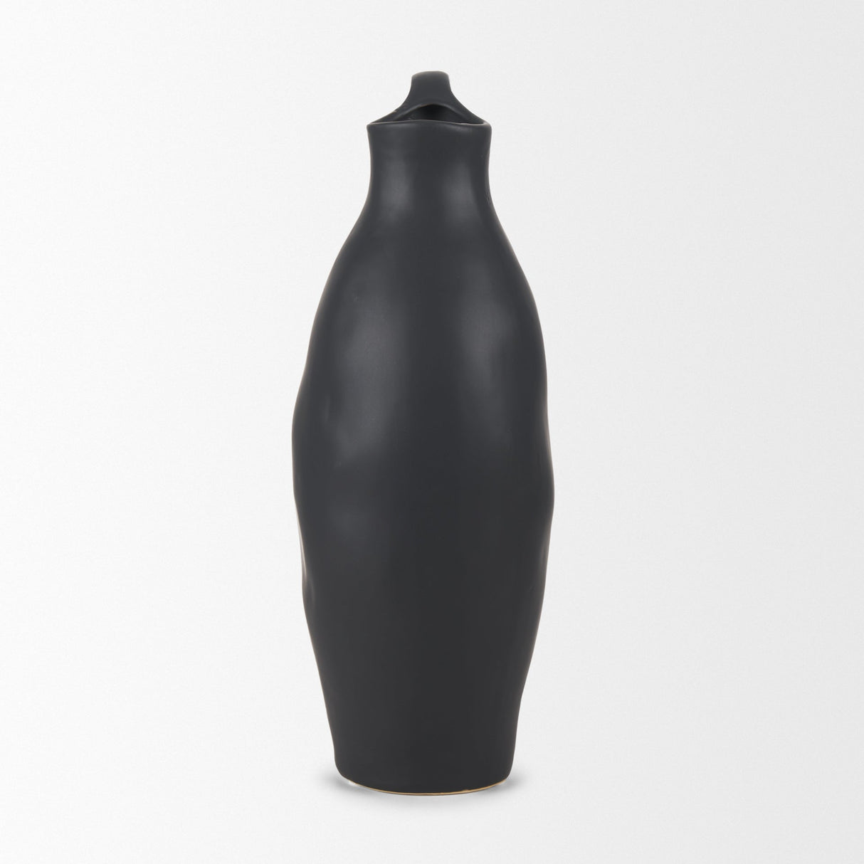 Valora Matte Black Ceramic Jug by Mercana at Eve Furniture