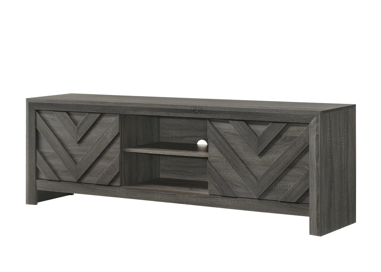 Valor Gray TV Stand by Crown Mark at Eve Furniture