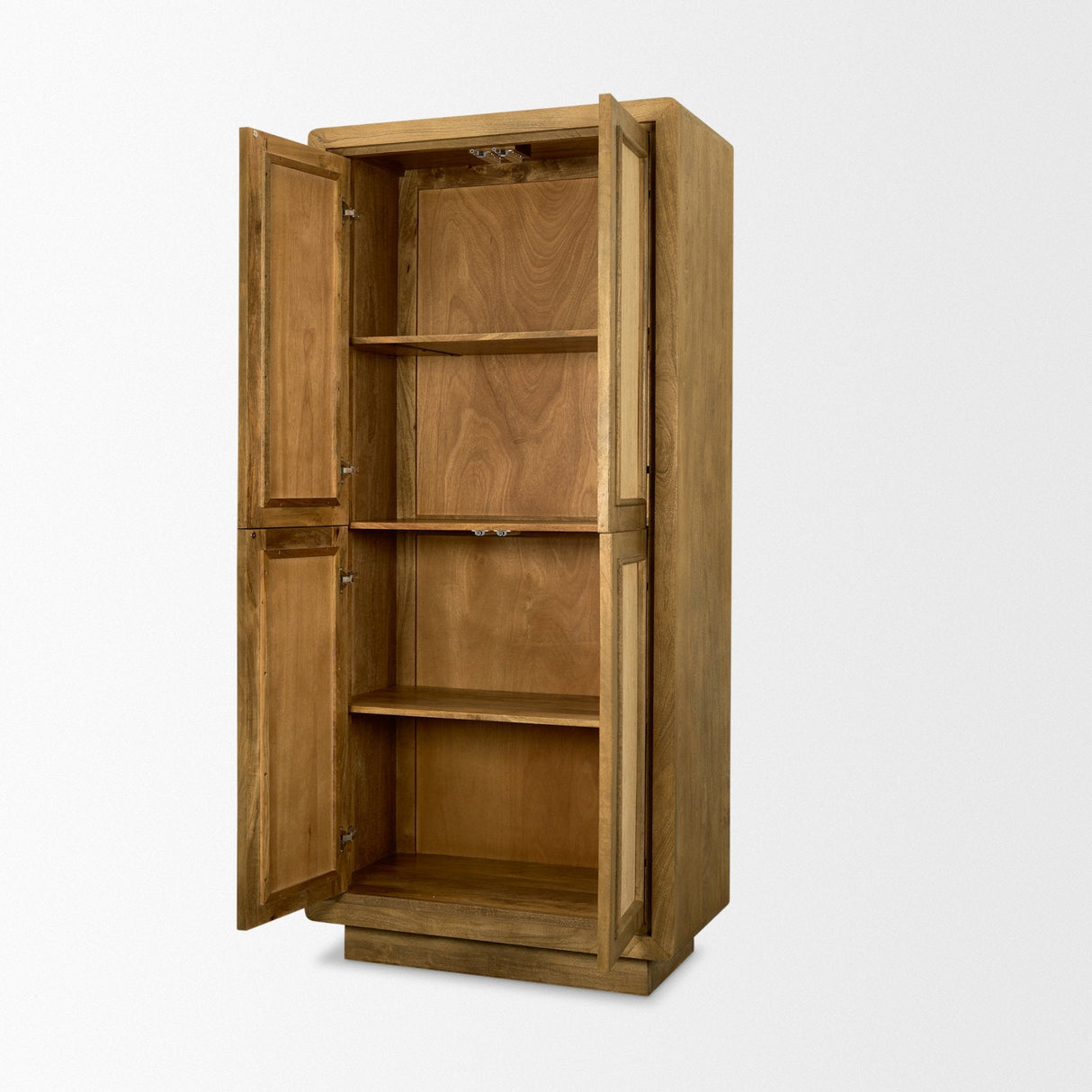 Valterra Light Brown Wood w/ Travertine 4 Door Tall Cabinet by Mercana at Eve Furniture