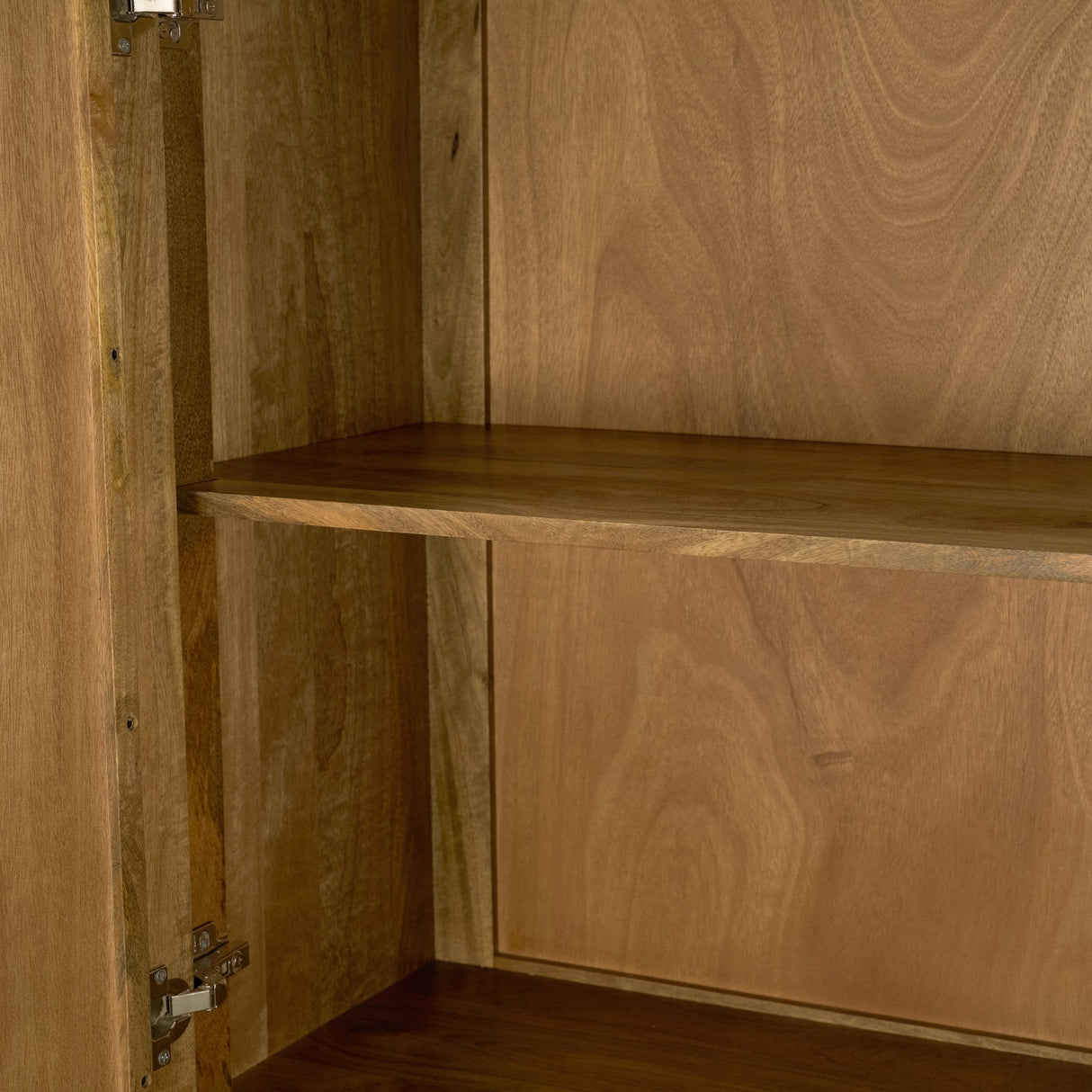 Valterra Light Brown Wood w/ Travertine 4 Door Tall Cabinet by Mercana at Eve Furniture