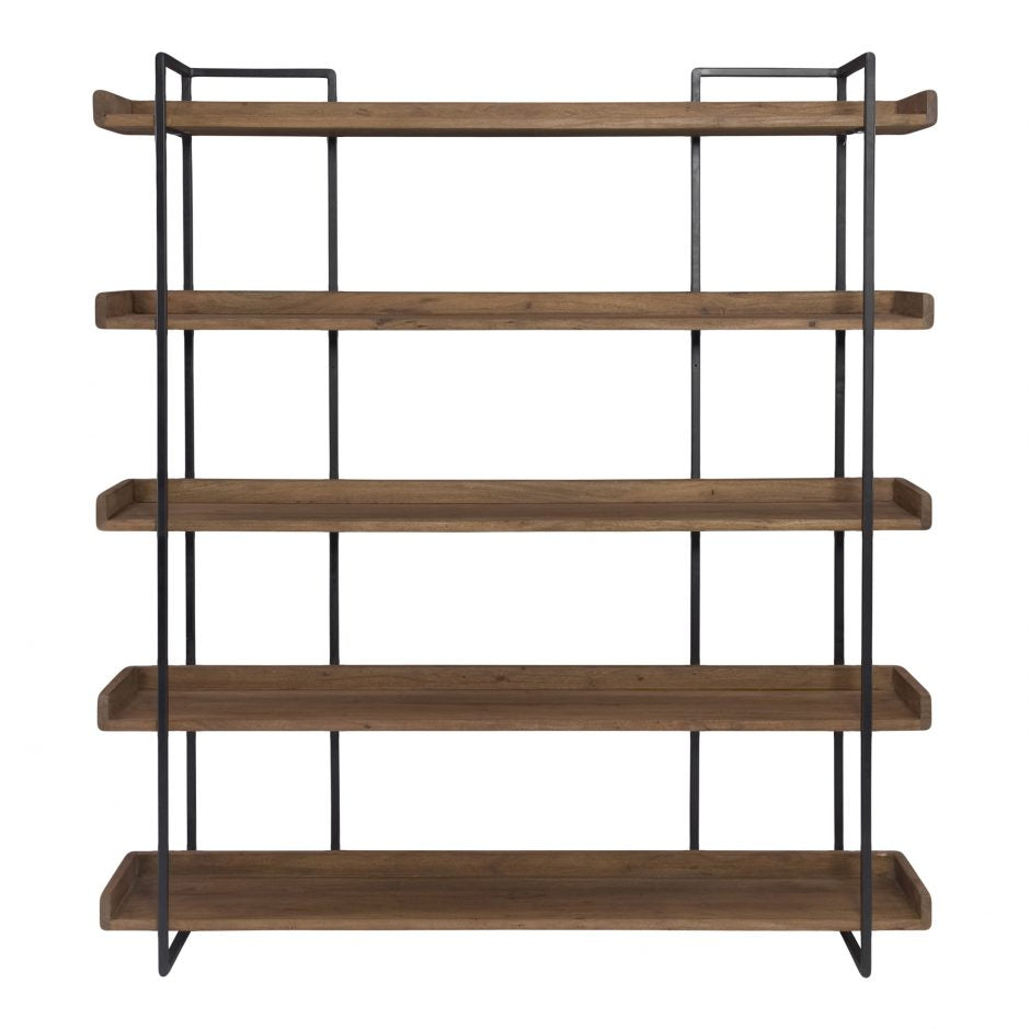 Vancouver Bookshelf Large Light Brown by Moe's Home at Eve Furniture