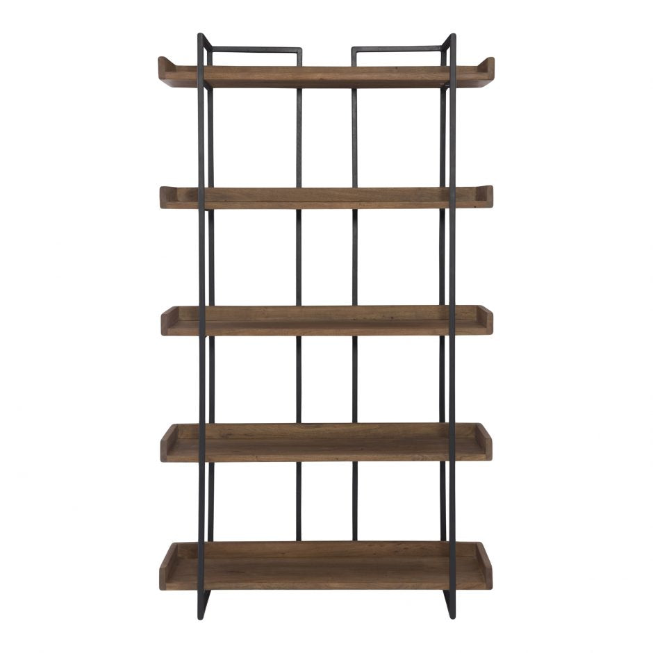 Vancouver Bookshelf Small Light Brown by Moe's Home at Eve Furniture