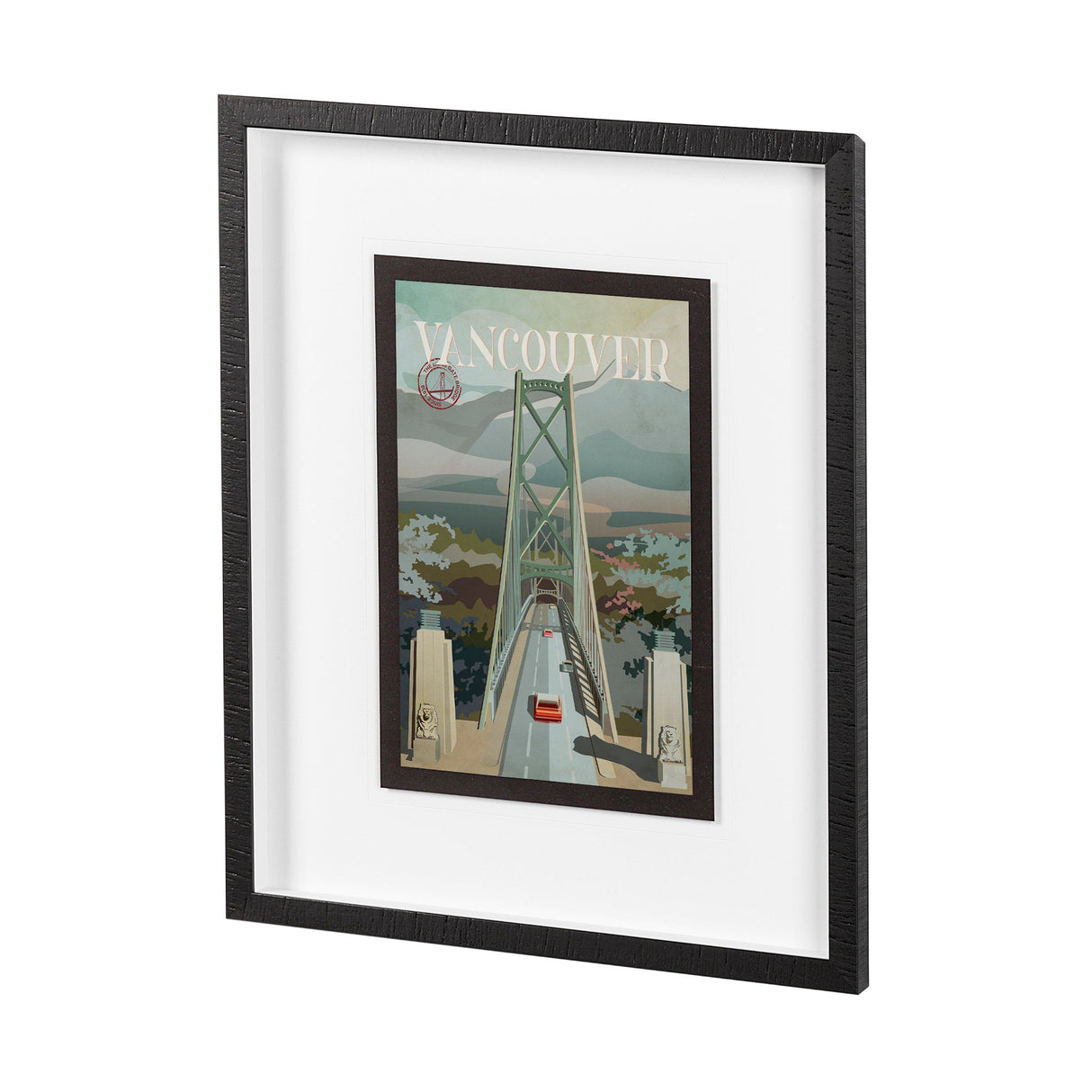 Vancouver Go Canada (M) by Mercana Studio a Framed Art Print Matted under Glass by Mercana at Eve Furniture