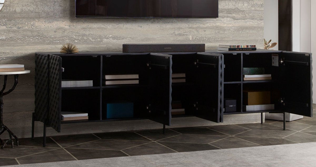Vanguard Carved Wood Sideboard by Diamond Sofa at Eve Furniture