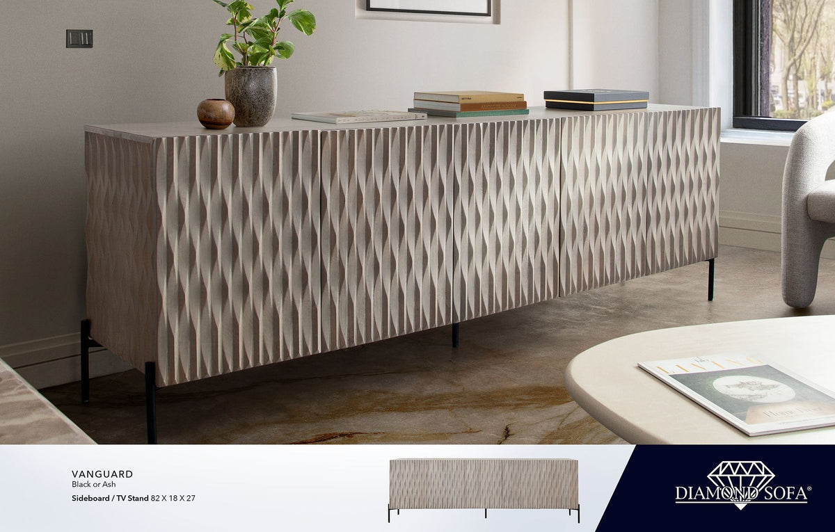 Vanguard Carved Wood Sideboard by Diamond Sofa at Eve Furniture