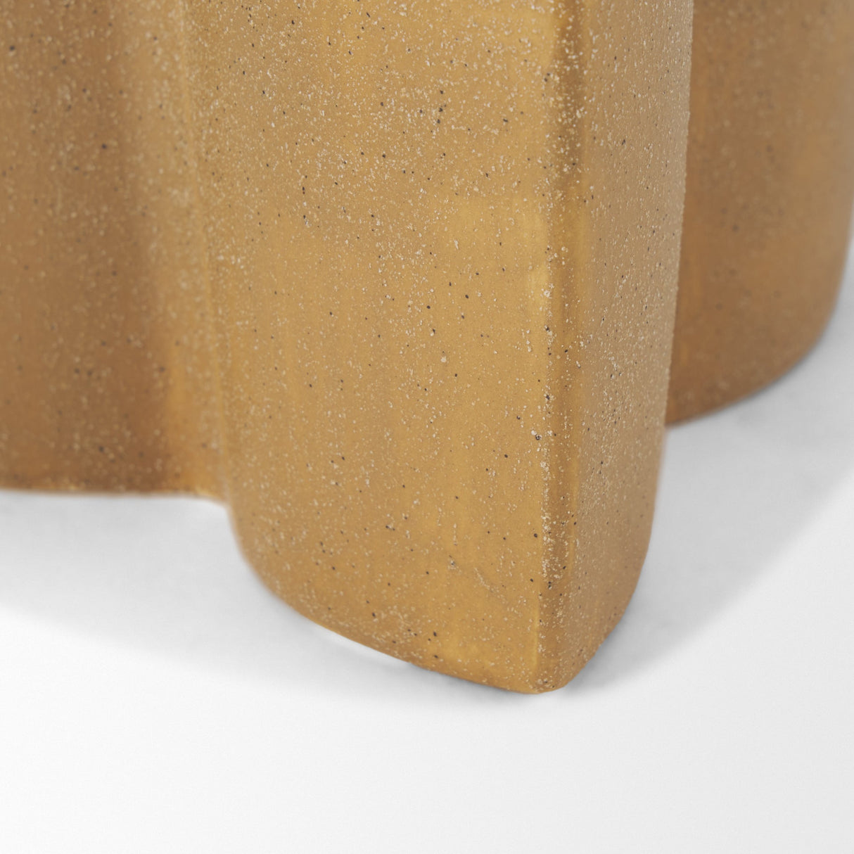 Vania Small Off White w/ Tan Textured Ceramic Vase by Mercana at Eve Furniture