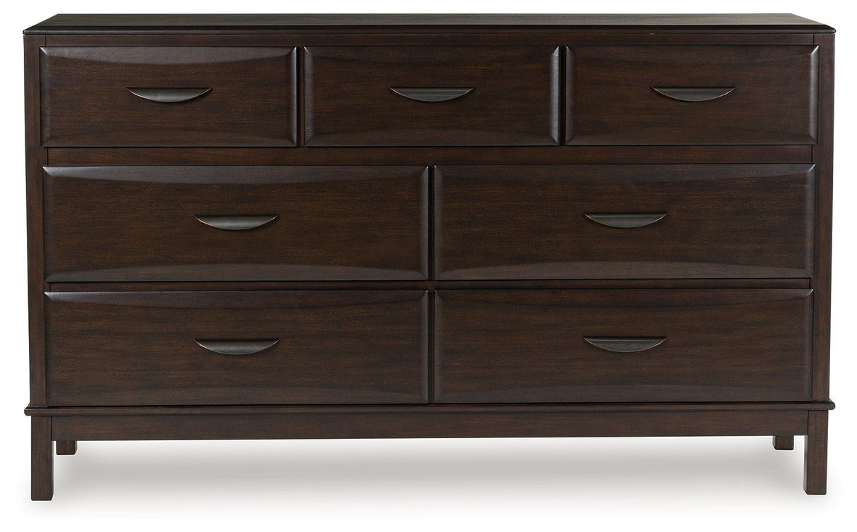Vanmore Dark Brown Dresser by Ashley at Eve Furniture