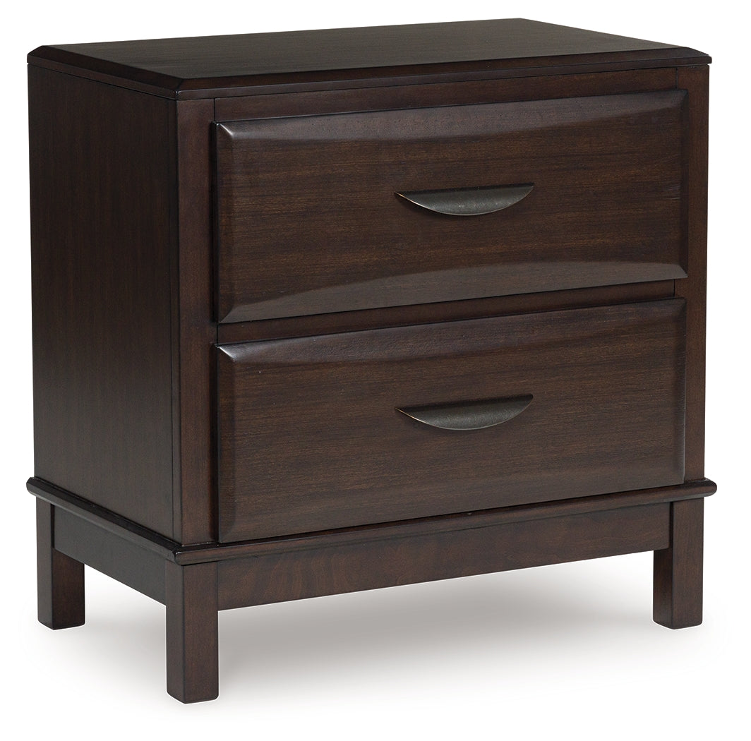 Vanmore Dark Brown Nightstand by Ashley at Eve Furniture