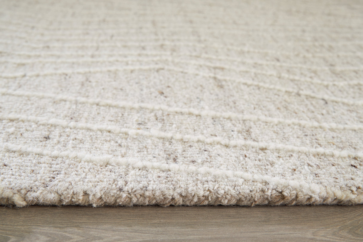Varahill Gray/Ivory Medium Rug by Ashley at Eve Furniture