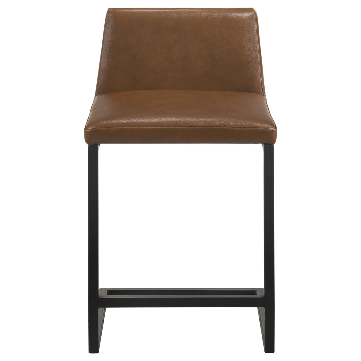 Vardon Dark Brown Genuine Leather Counter Height Chair (Set of 2) by Coaster at Eve Furniture