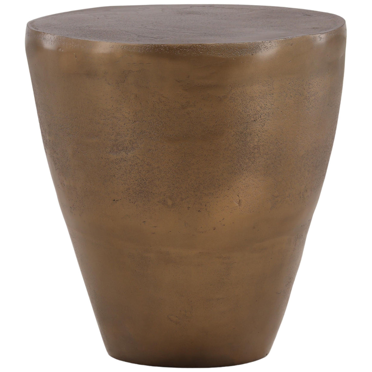 Vardon Side Table, Antique Brass by Dovetail at Eve Furniture