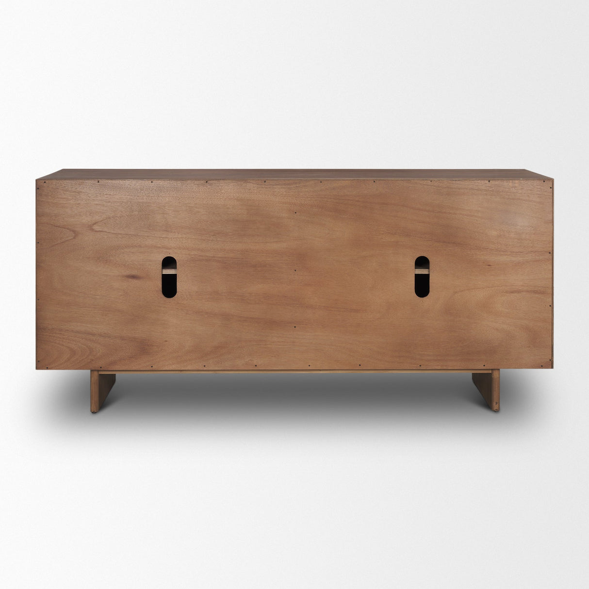 Varenna 4 Door Dark Brown Wood w/ Rope Handles Sideboard by Mercana at Eve Furniture
