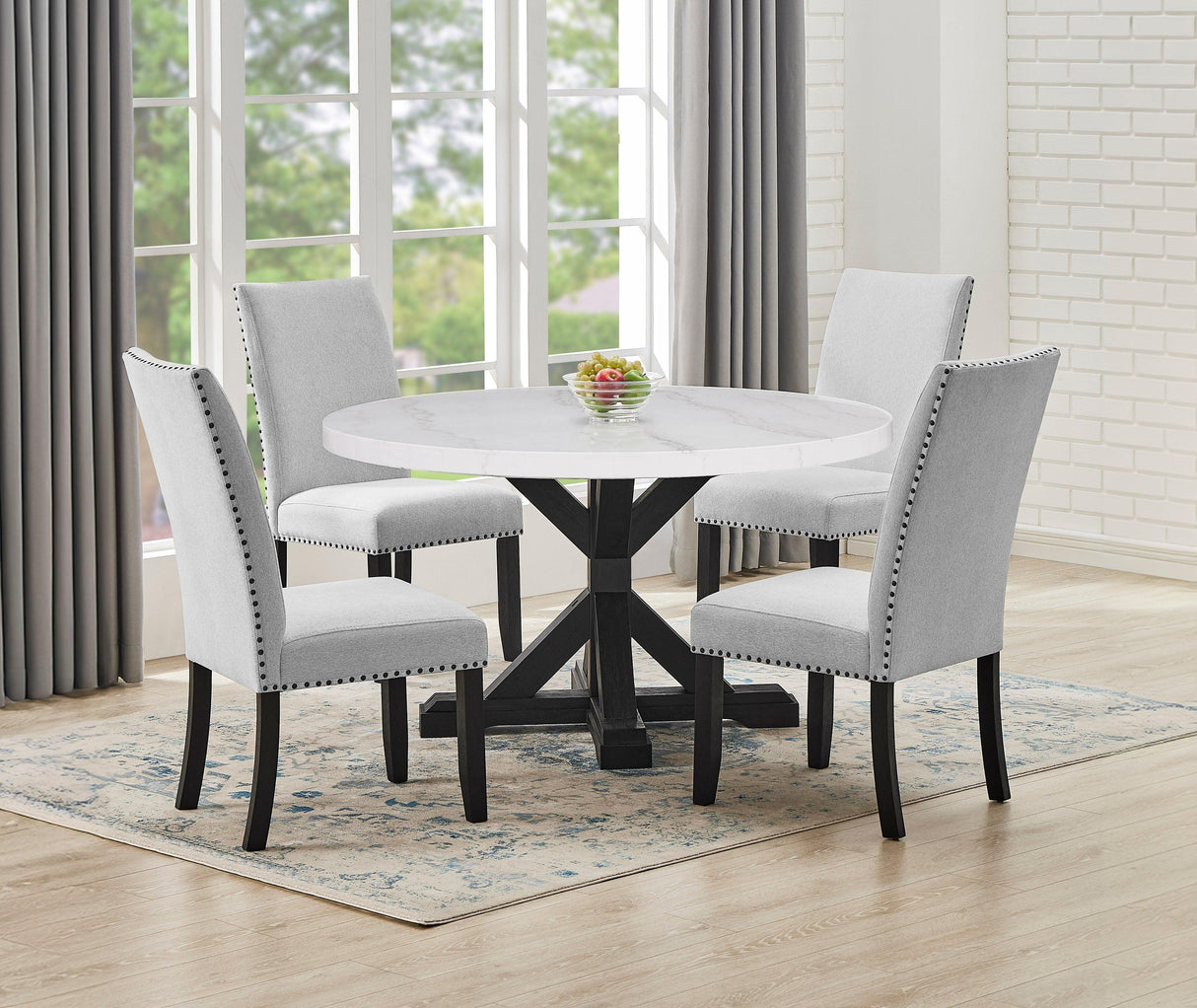 Varley Dove Dining Chair, Set of 2 by Crown Mark at Eve Furniture
