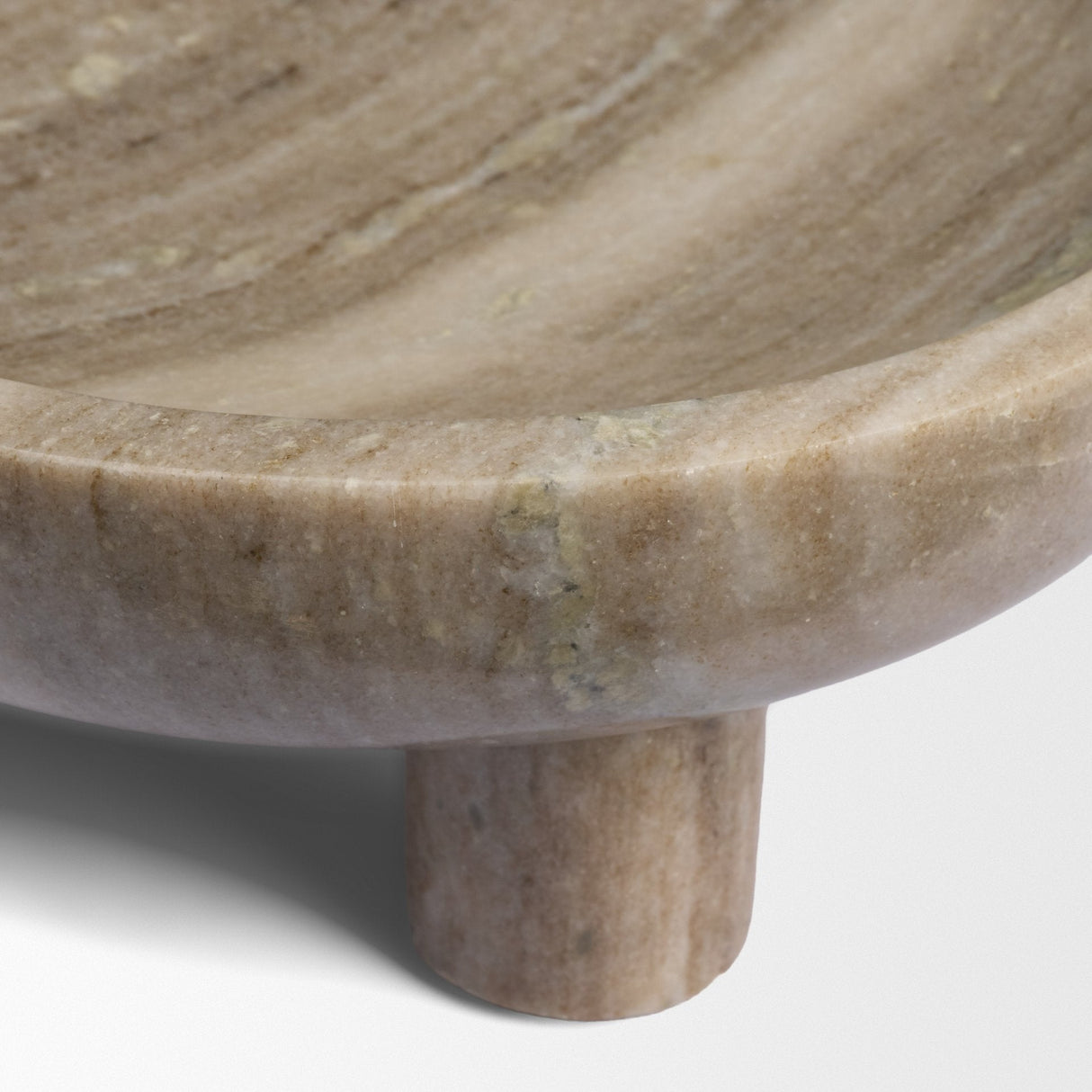 Vasca Gray Marble Decorative Pedestal Bowl by Mercana at Eve Furniture