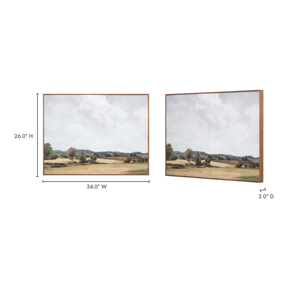 Vast Country Framed Painting by Moe's Home at Eve Furniture