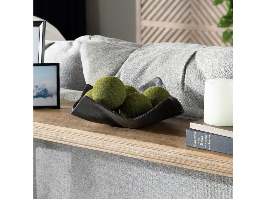 Vaughn Black Large Charger by Crestview at Eve Furniture