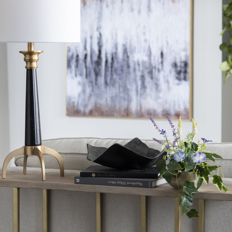 Vaughn Black Medium Charger by Crestview at Eve Furniture