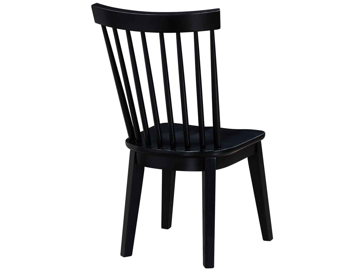 Vaughn Black Modern Windsor Side Chair, Set of 2 by Steve Silver at Eve Furniture