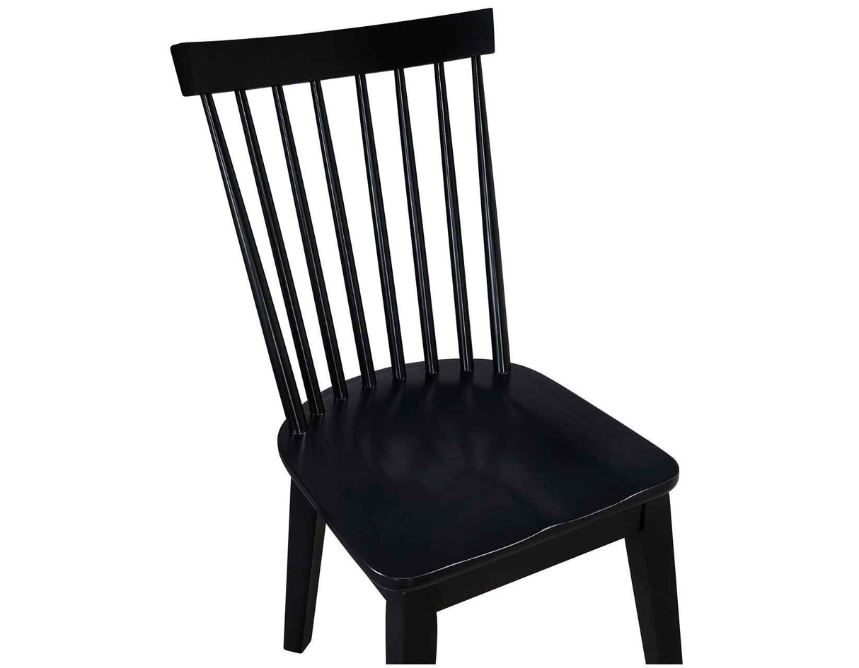 Vaughn Black Modern Windsor Side Chair, Set of 2 by Steve Silver at Eve Furniture