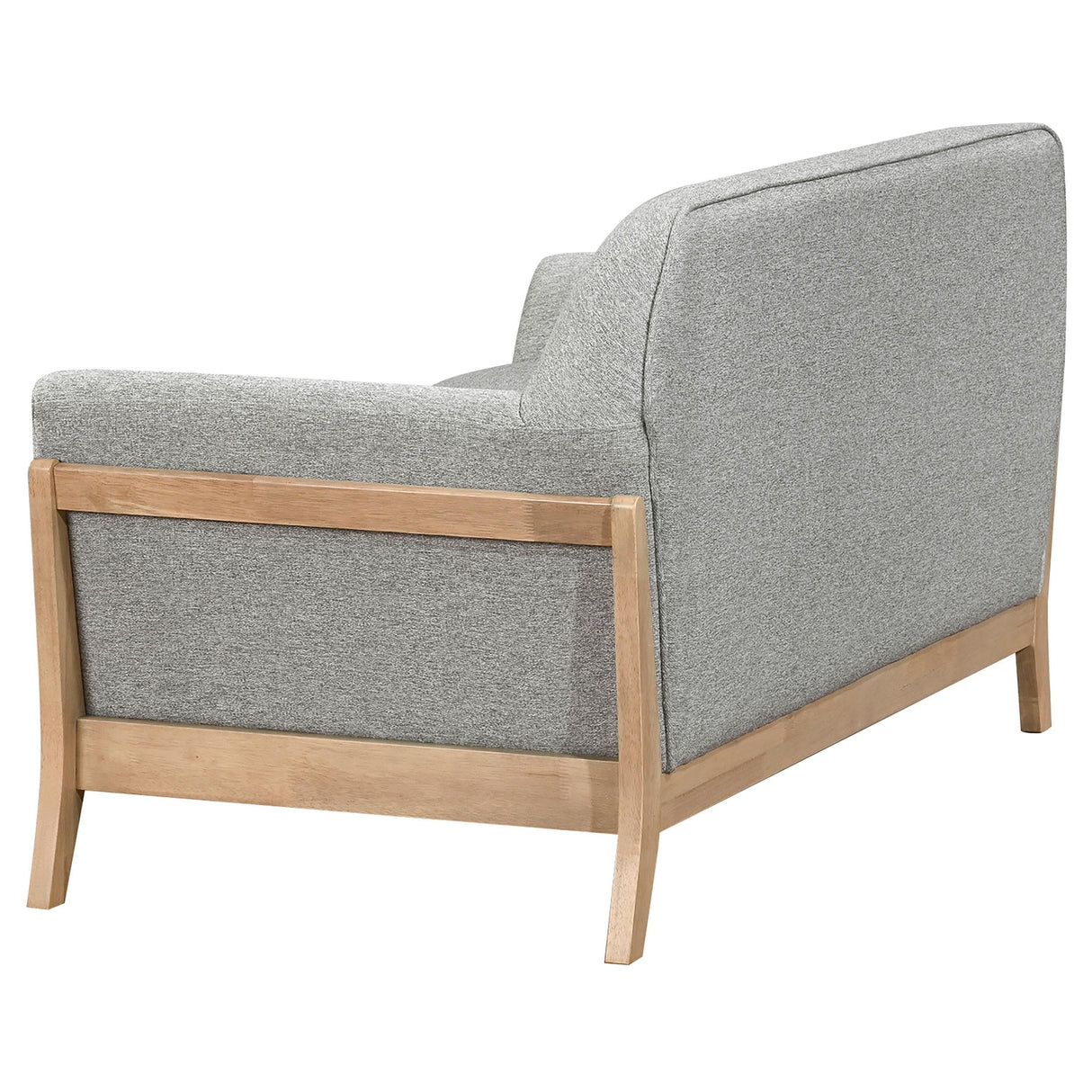 Vaughn Gray Fabric Upholstered Flared Arm Loveseat by Coaster at Eve Furniture