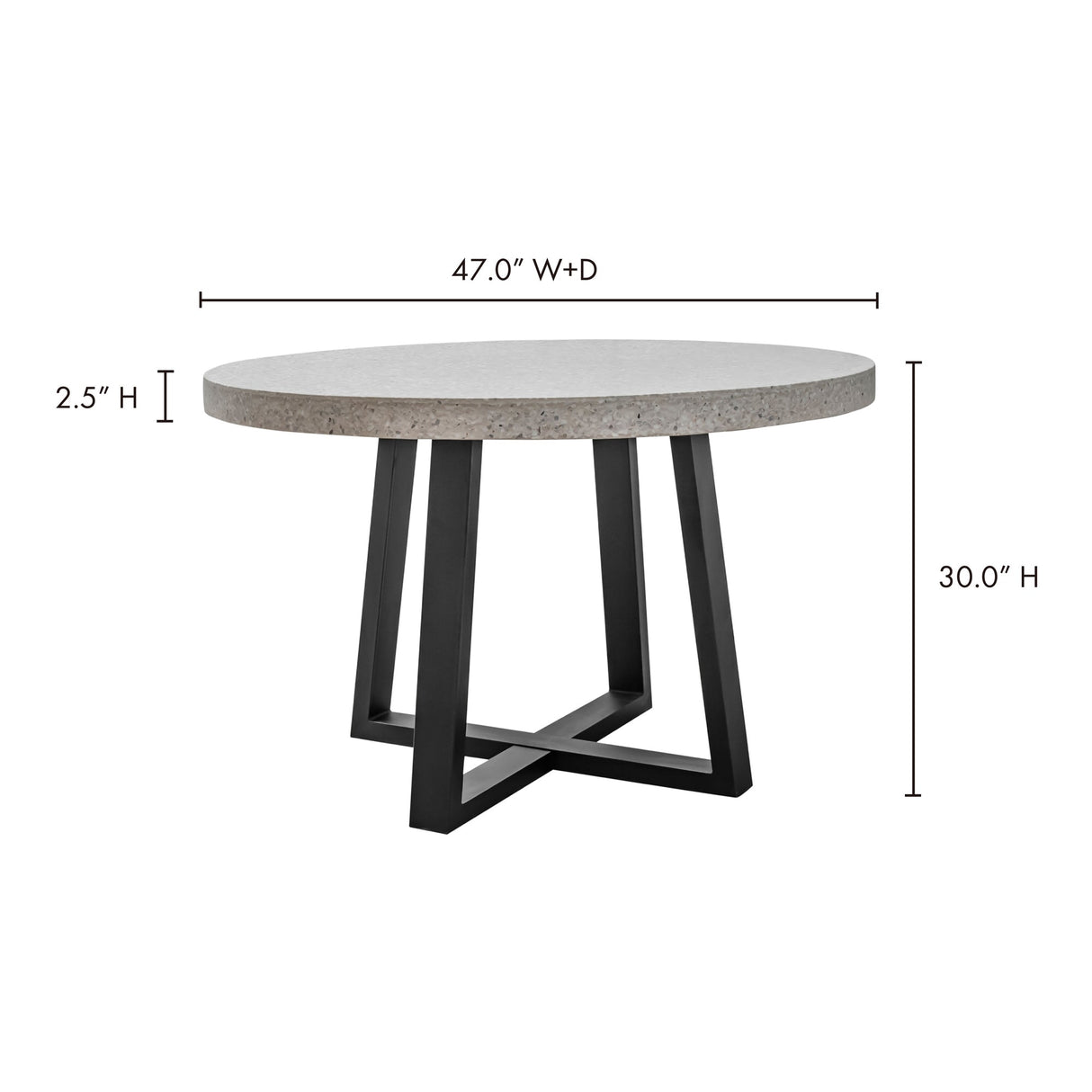 Vault White Dining Table by MOES at Eve Furniture
