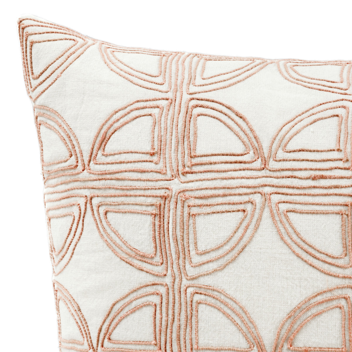 VC Elea Ivory/Blush 22x22 Throw Pillow (Set of 2) by Classic Home at Eve Furniture