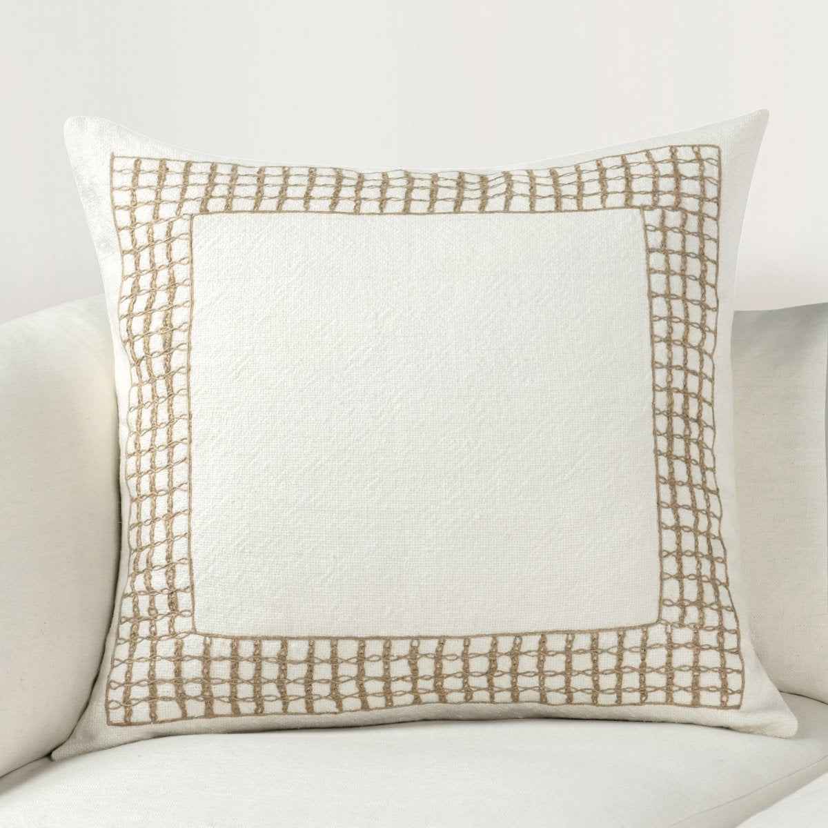 VC Marina White 26x26 Throw Pillow (Set of 2) by Classic Home at Eve Furniture