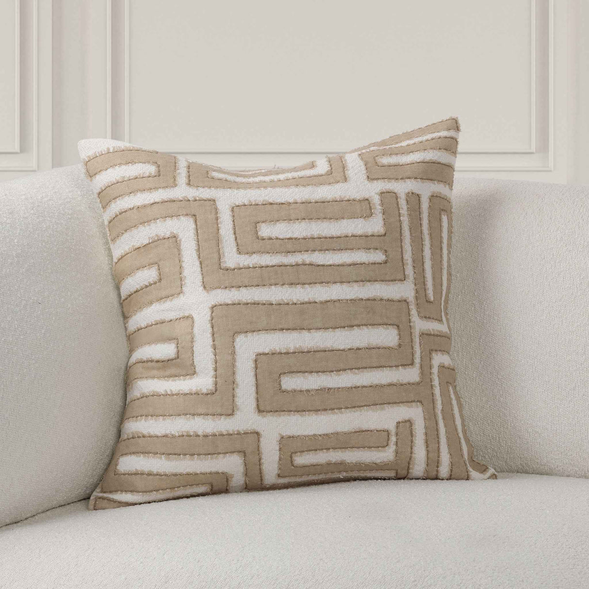 VC Mateo Natural/Ivory 22X22 Throw Pillow (Set of 2) by Classic Home at Eve Furniture