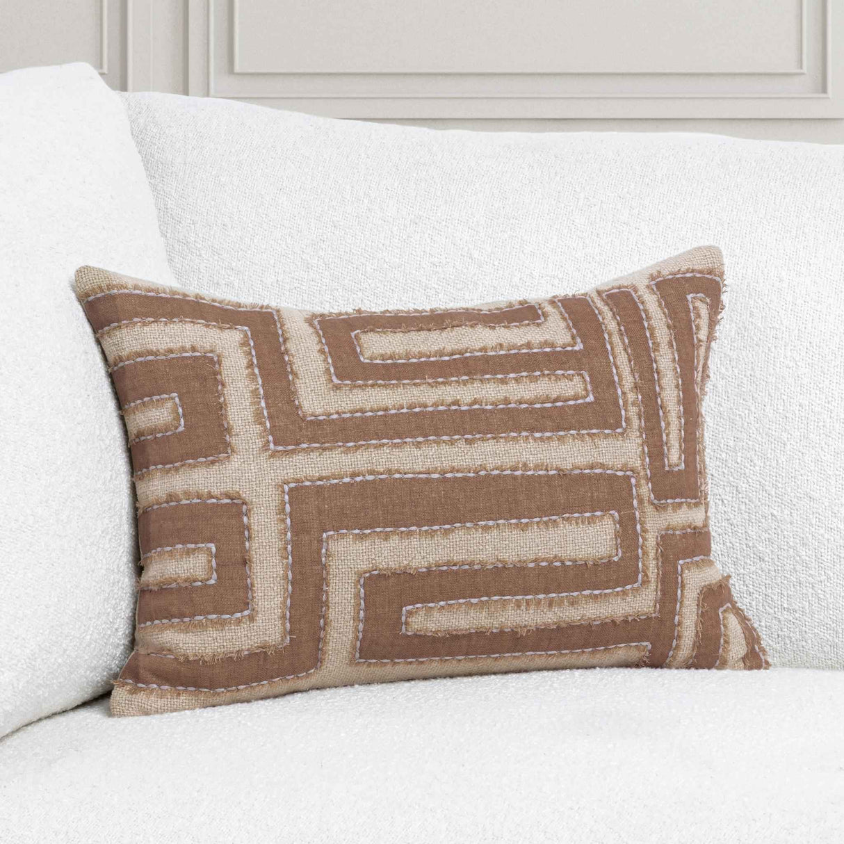 VC Mateo Sepia Brown/Natural 14x20 Throw Pillow (Set of 2) by Classic Home at Eve Furniture