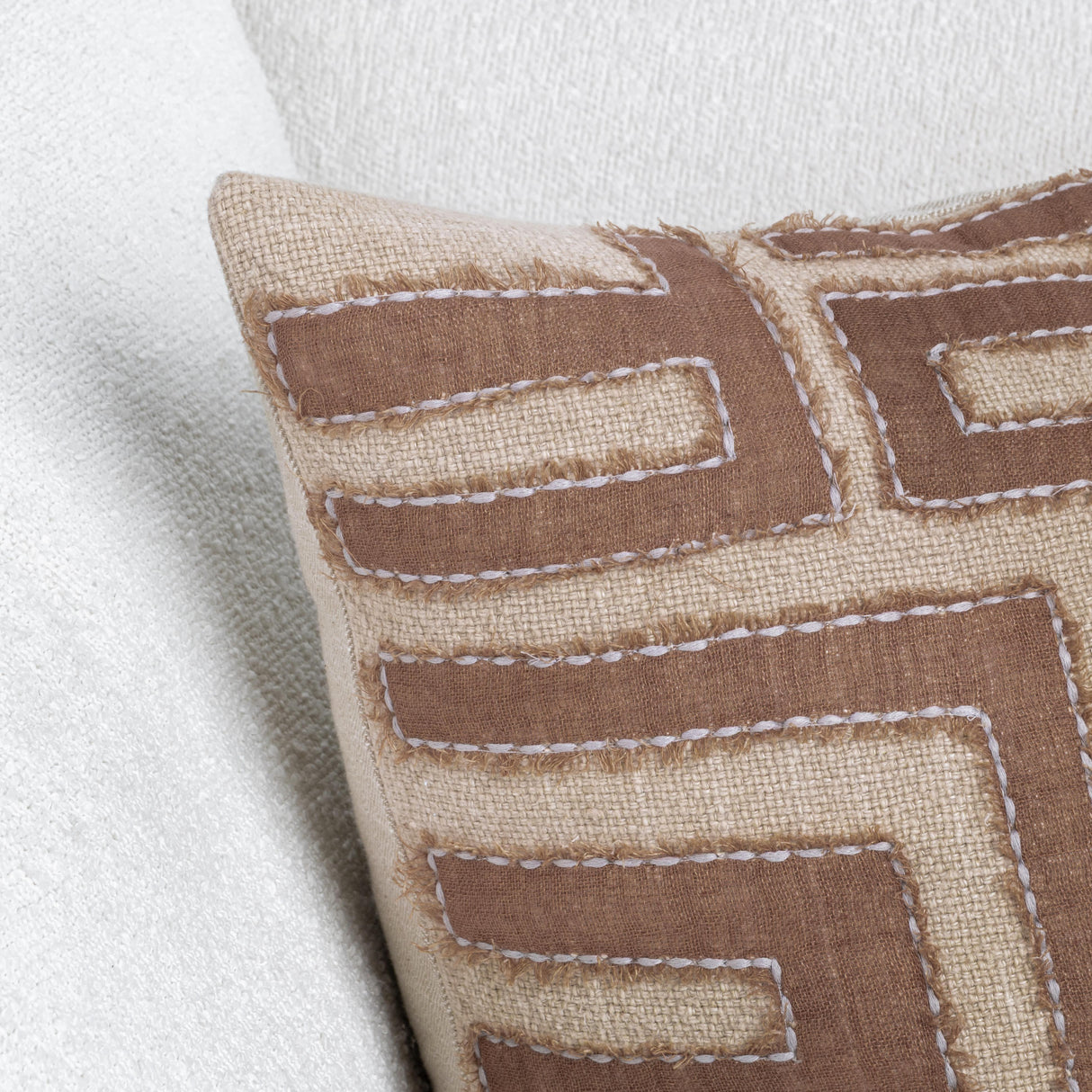 VC Mateo Sepia Brown/Natural 22x22 Throw Pillow (Set of 2) by Classic Home at Eve Furniture