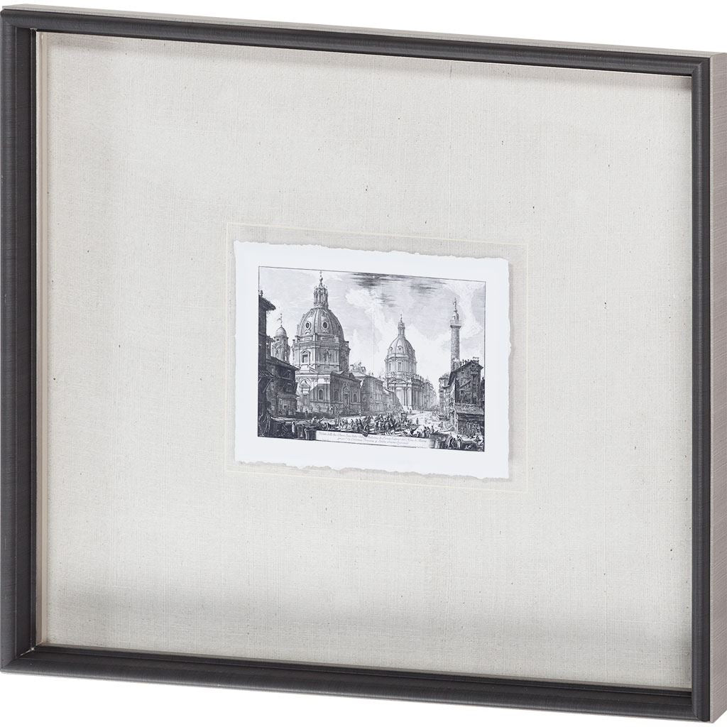 Veduta della Chiese Madonna (MC) by Piranesi a Framed Art Print Matted under Glass by Mercana at Eve Furniture