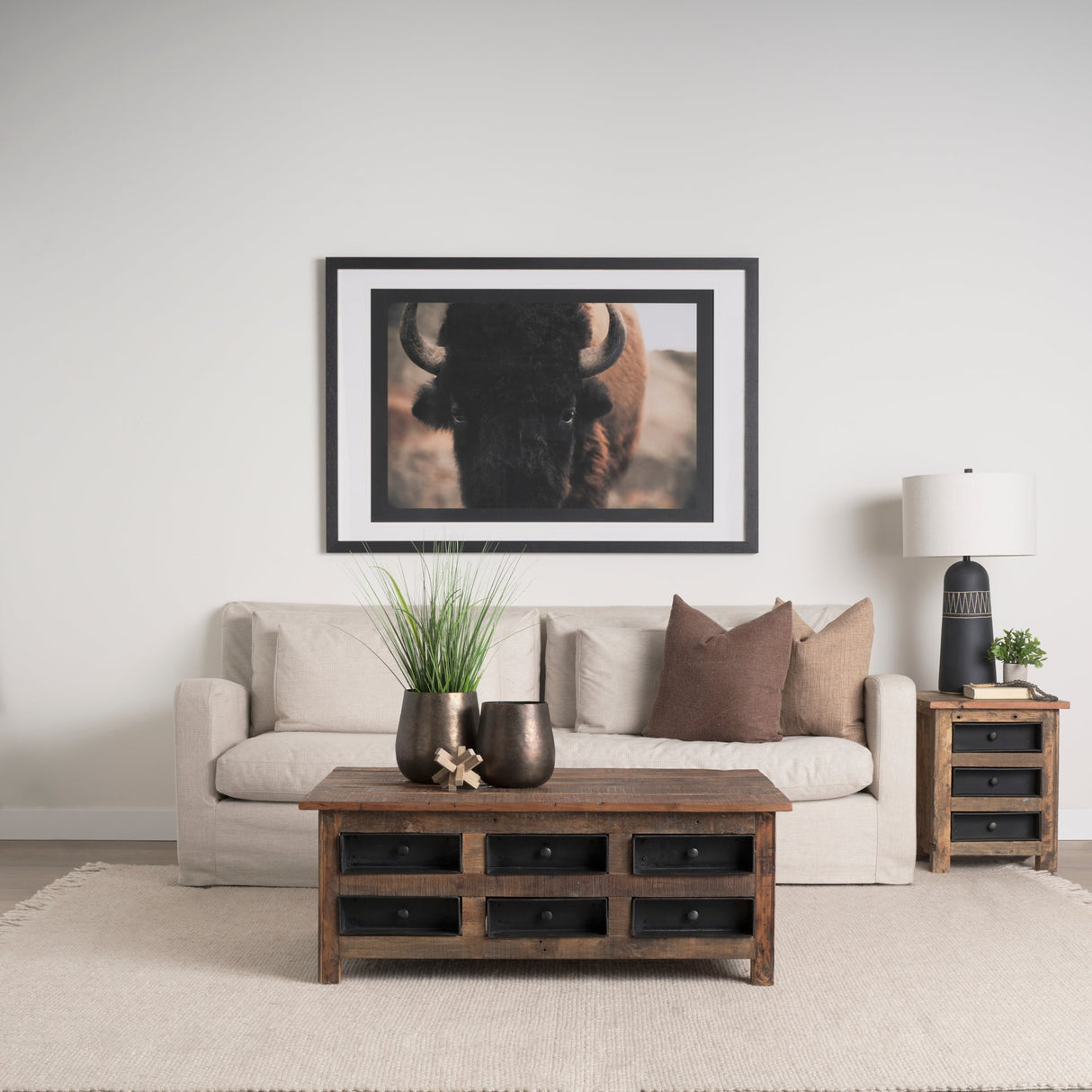 Vega II (Large) 7L x 7W Natural Wood Jack Object by Mercana at Eve Furniture