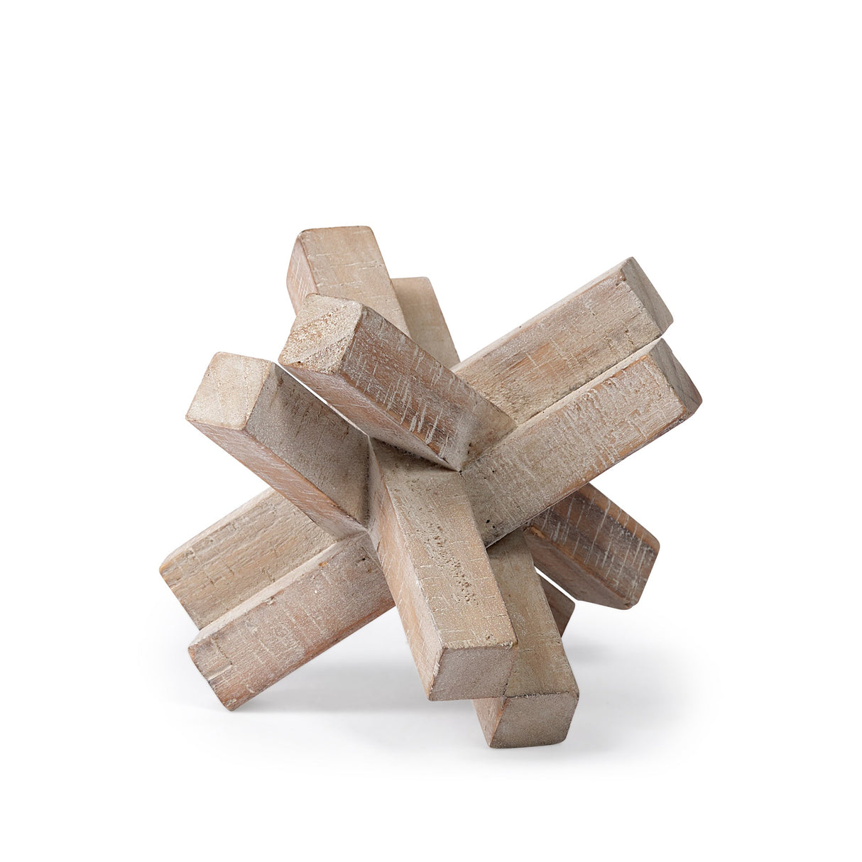 Vega II (Large) 7L x 7W Natural Wood Jack Object by Mercana at Eve Furniture