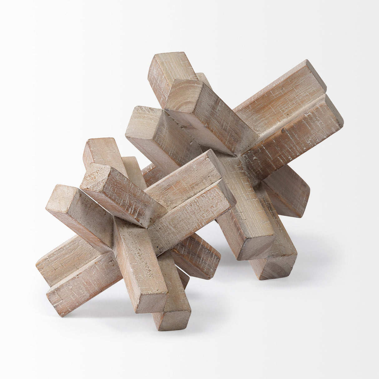 Vega II (Large) Natural Wood Jack Object by Mercana at Eve Furniture