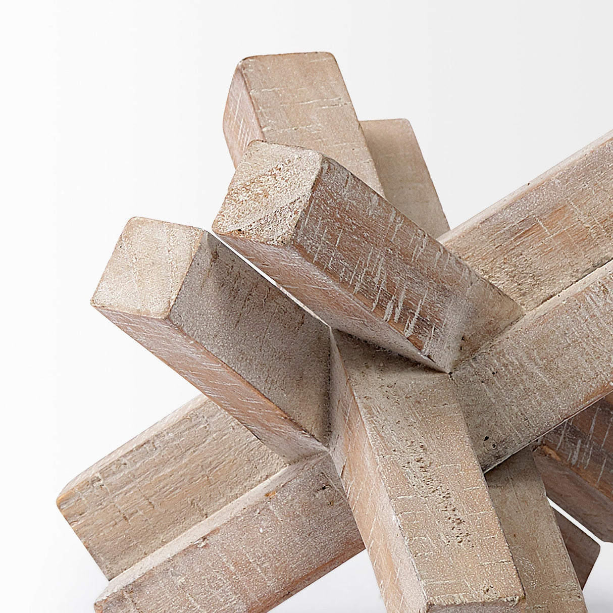 Vega II (Large) Natural Wood Jack Object by Mercana at Eve Furniture