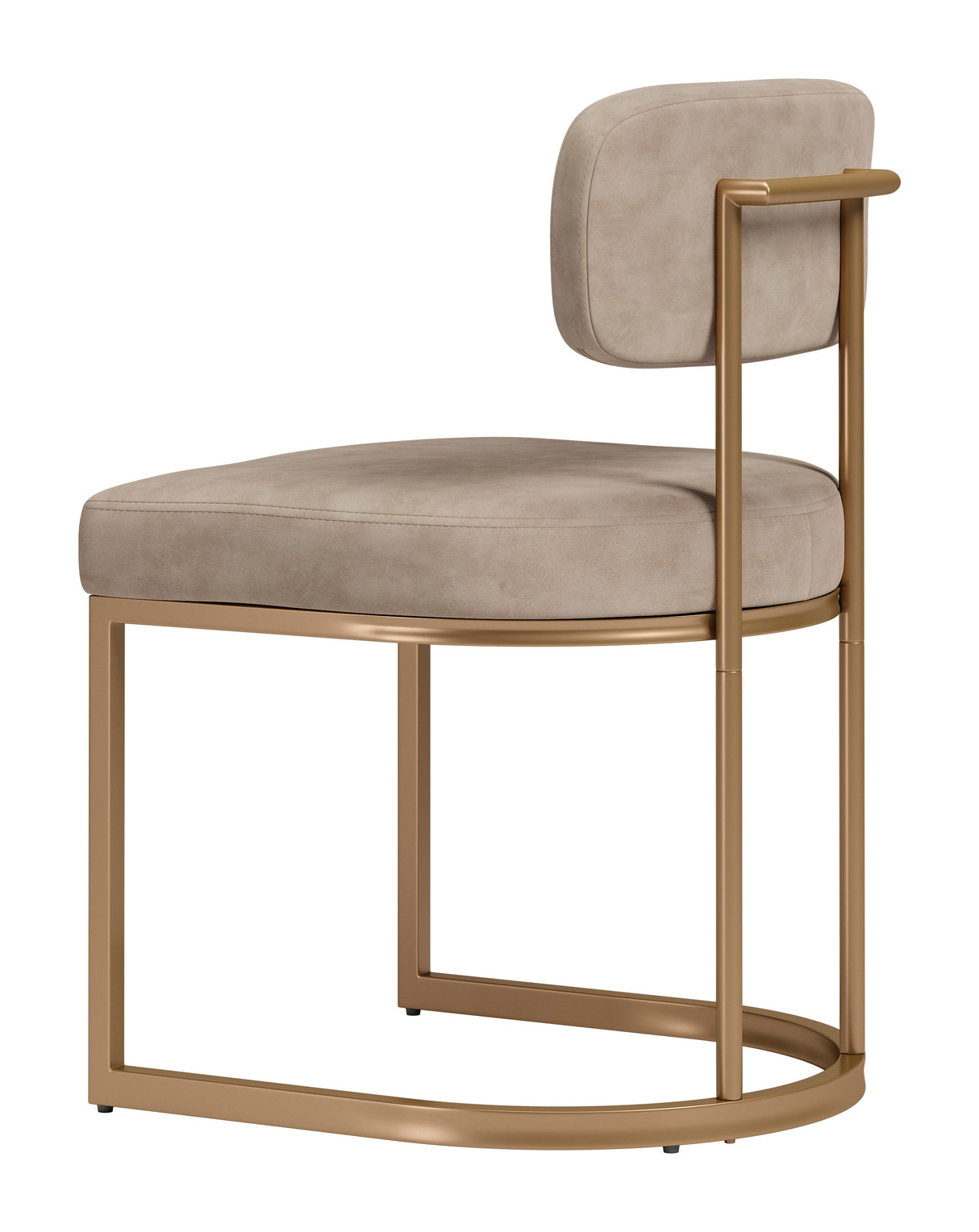 Velar Beige & Bronze Dining Chair (Set of 2) by Zuomod at Eve Furniture