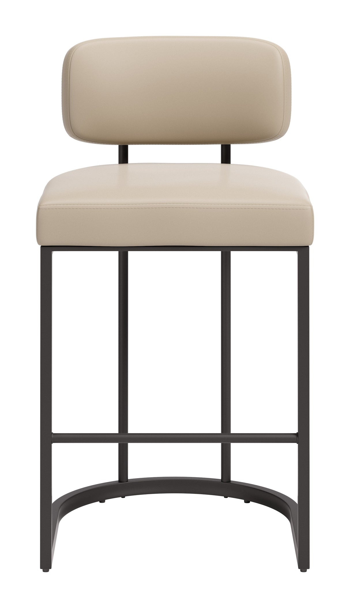 Velar Beige & Gray Counter Stool (Set of 2) by Zuomod at Eve Furniture