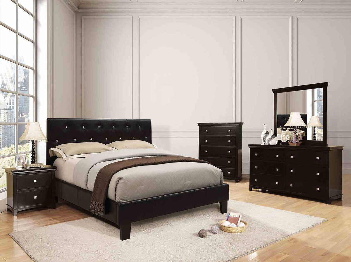 Velen Black California King Bed