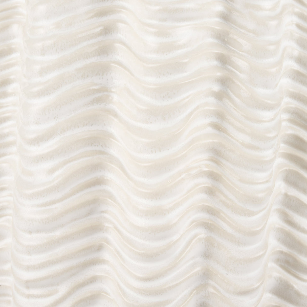 Velia Tall Seashell Sculptural Cream Glazed Ceramic Vase by Mercana at Eve Furniture