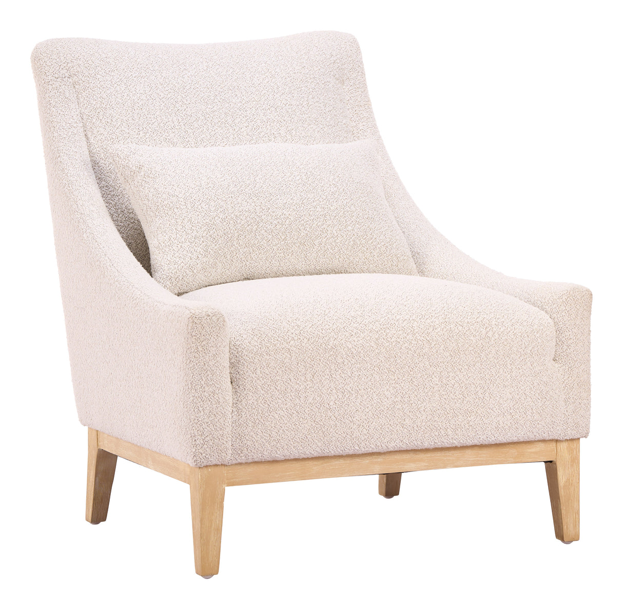 Velun Ivory Accent Chair by Zuomod at Eve Furniture