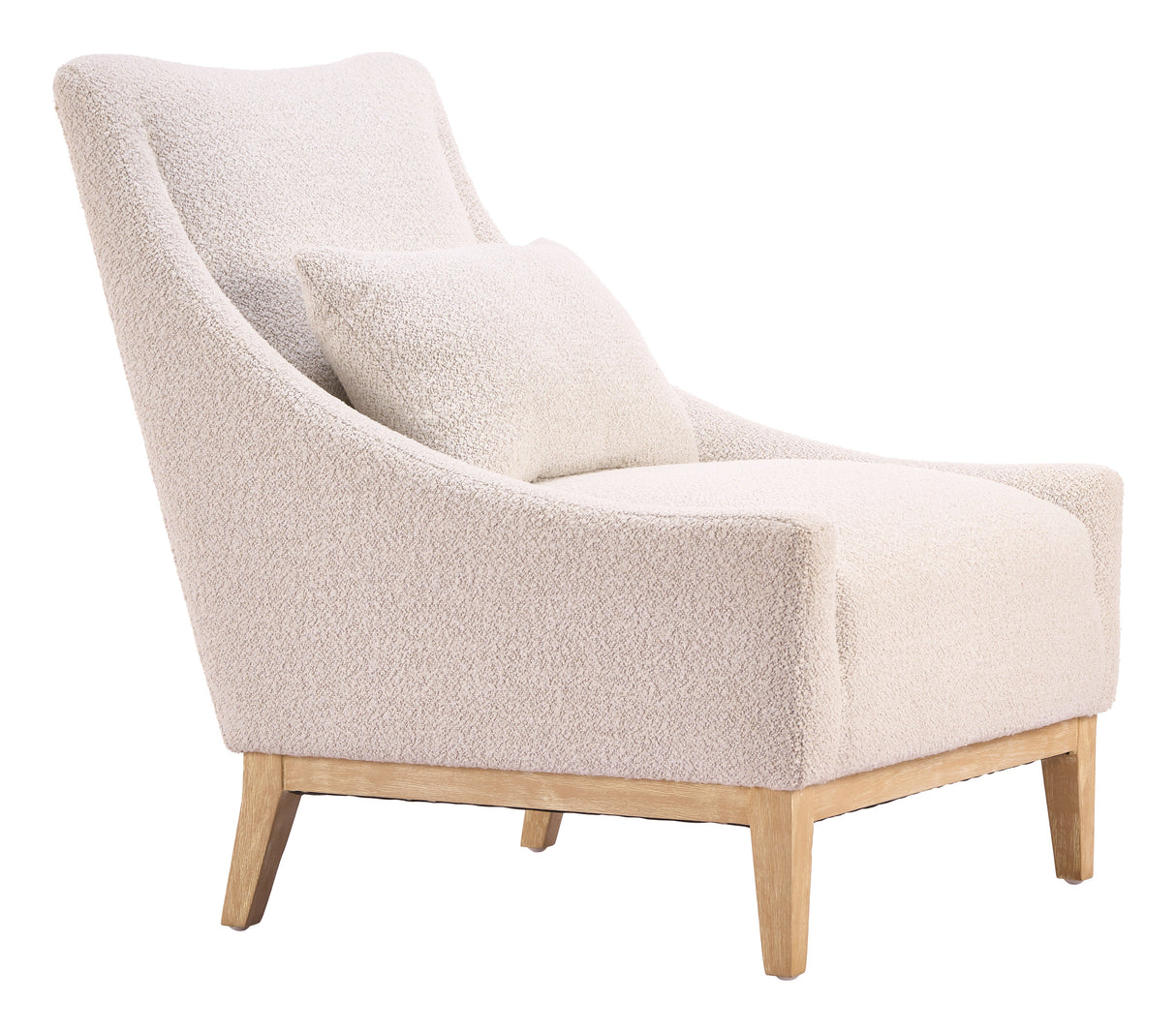 Velun Ivory Accent Chair by Zuomod at Eve Furniture